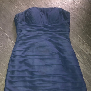 Bill‎ Levkoff Strapless Women's 10 Formal Homecoming Dress Navy